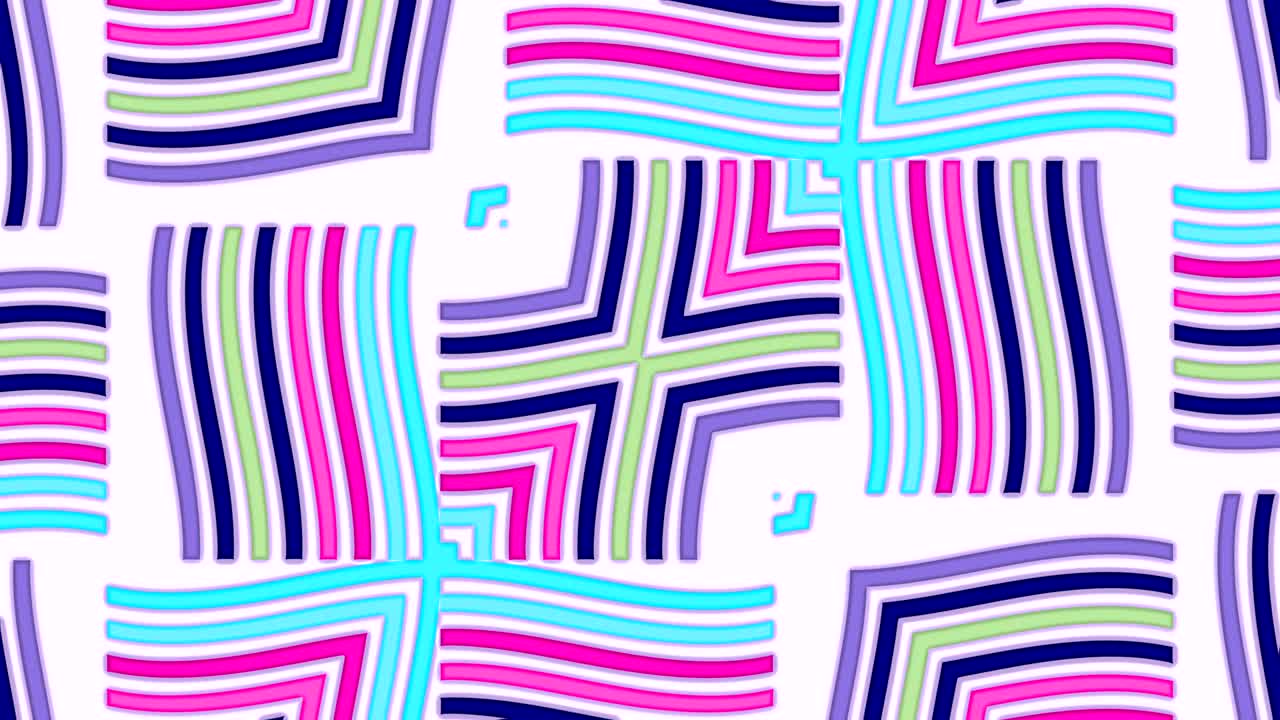 hermosa animación con patrones caleidoscópicos