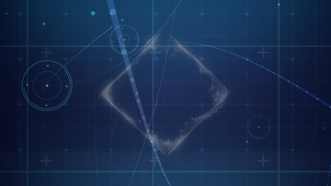 해군 공간에서 연결 네트워크와 광장의 애니메이션