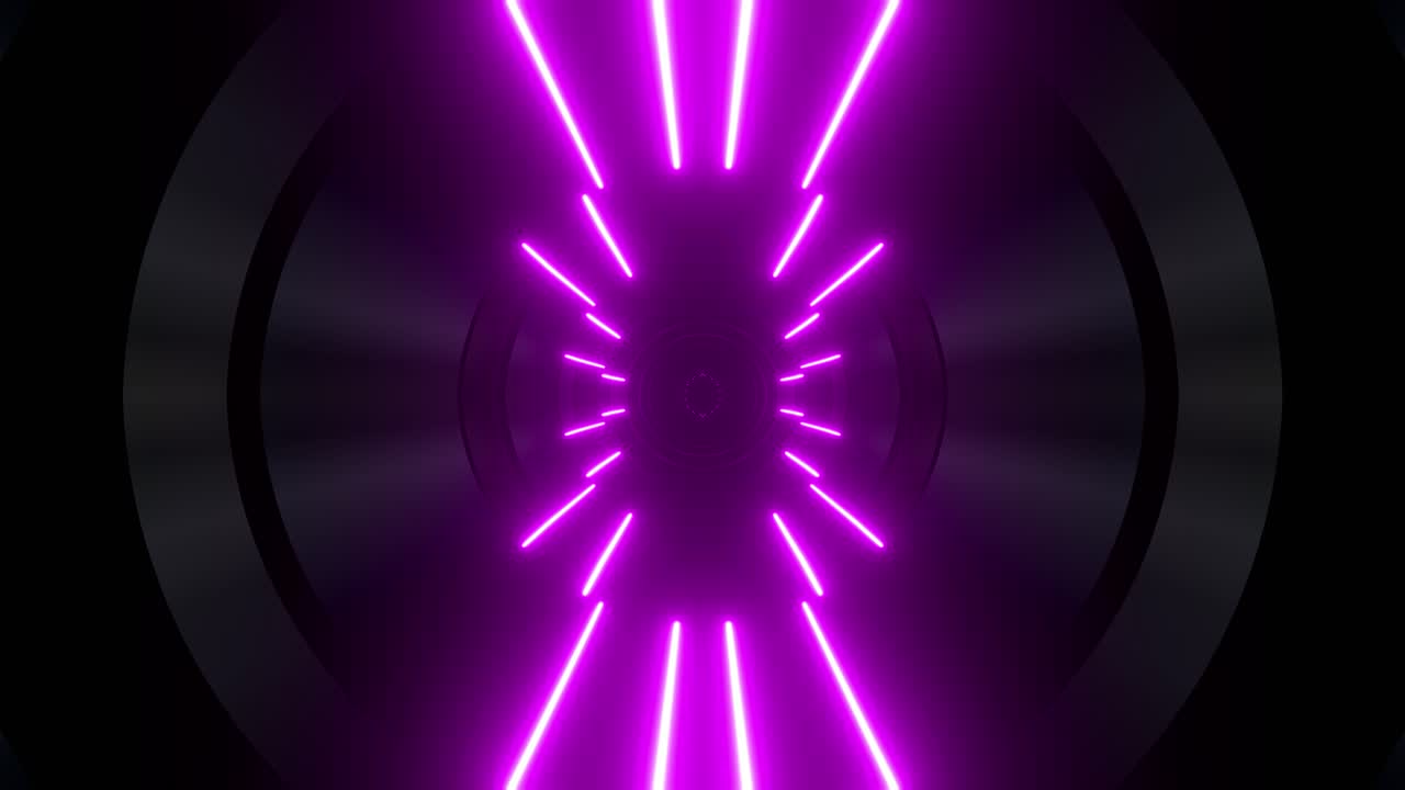 Neon Pink Tunnel Visuals
