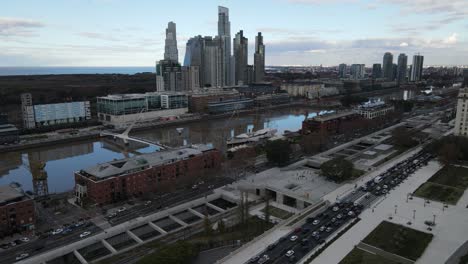 Vogelperspektive-Der-Hauptstadt-Von-Argentinien,-Buenos-Aires-Mit-Betondschungel-Und-Hochhäusern