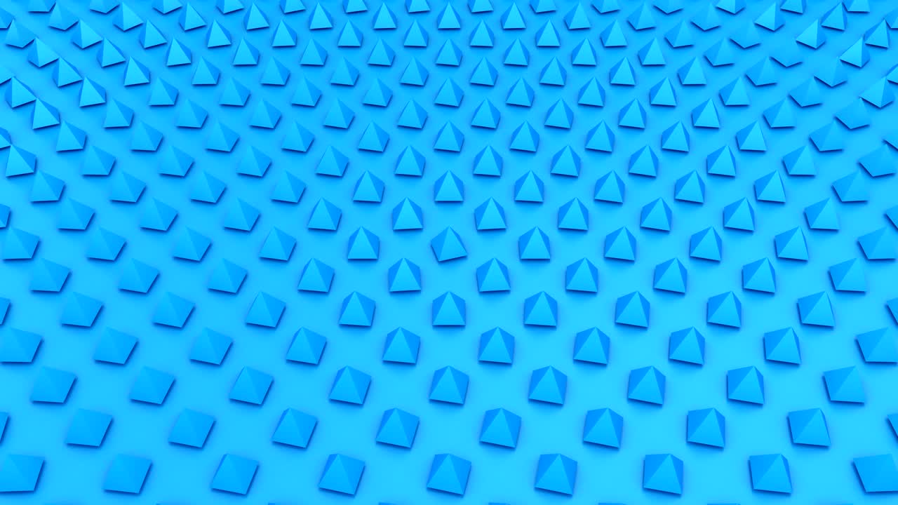 las pirámides giratorias forman una onda