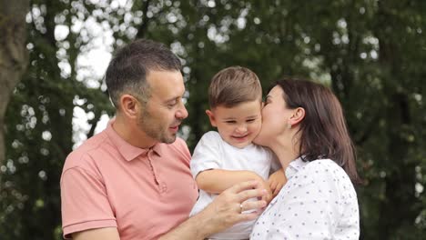 happy family resting outdoors in summer happy family resting outdoors in summer high quality footage