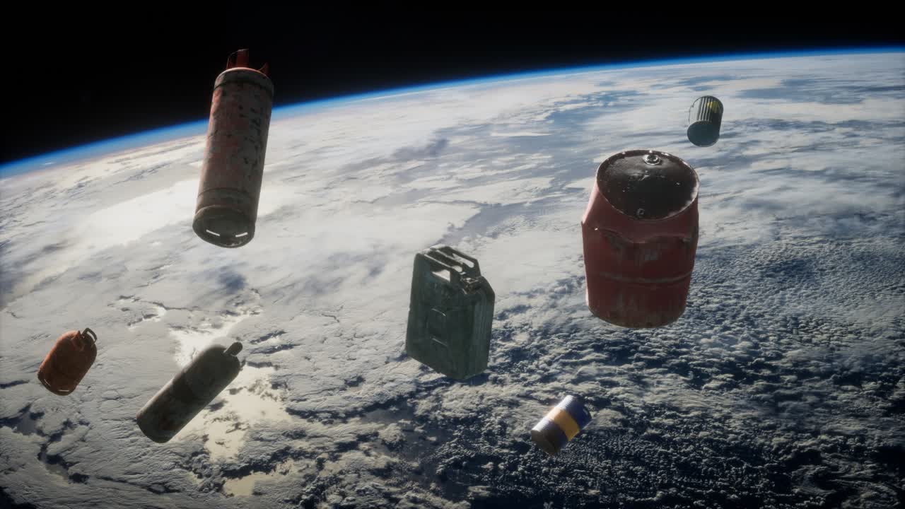 pollution of the atmosphere of the planet Earth and space