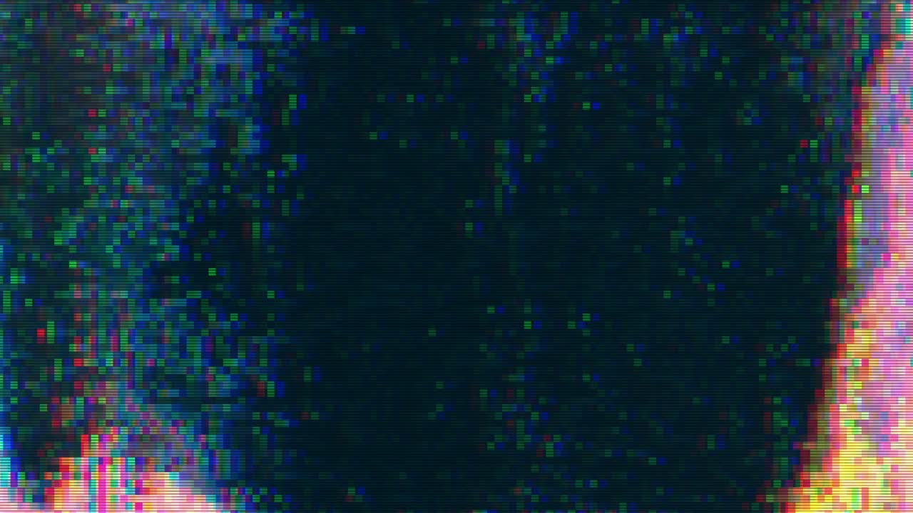 Unique Design Abstract Digital Animation Pixel Noise Glitch Error Video Damage