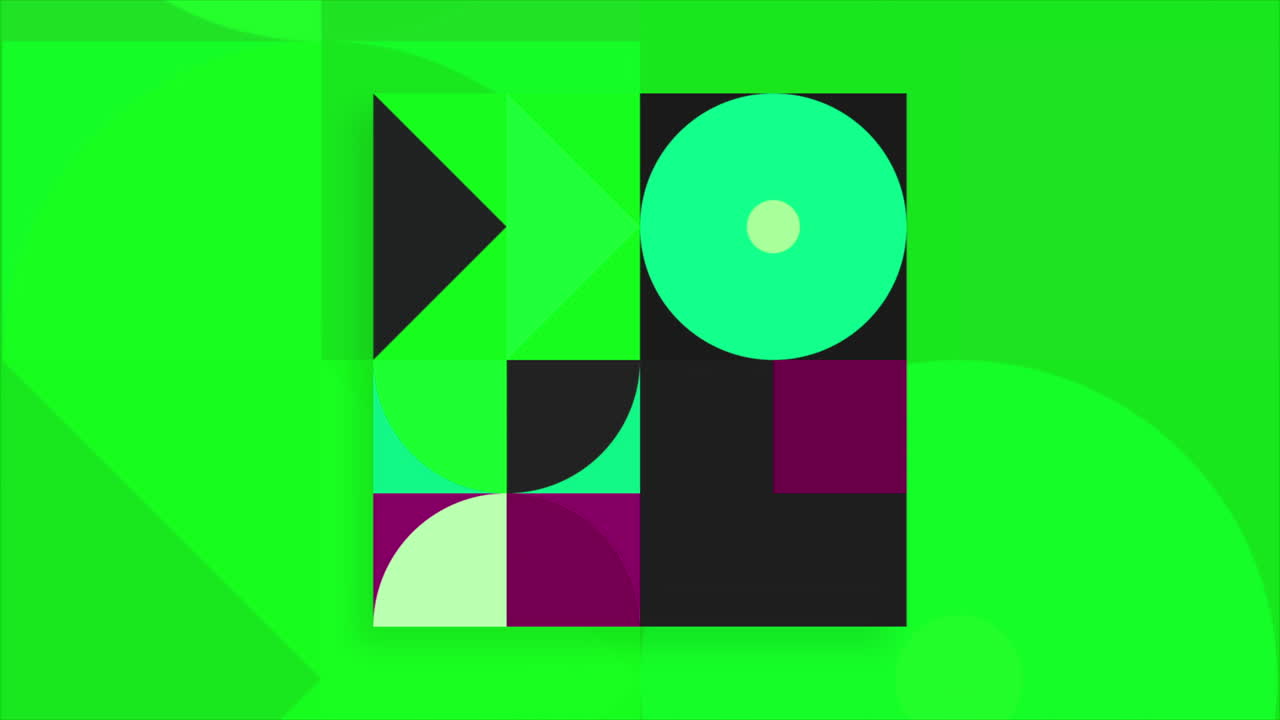 diseño de carteles de formas geométricas abstractas