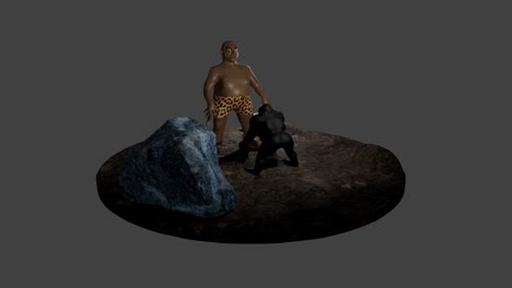 giant and gorilla. conceptual 3d work.