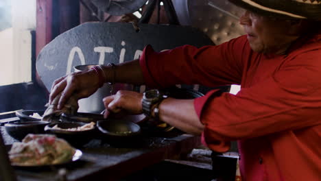 cook working in the kitchen