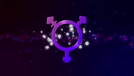 animation of bisexual symbol on black background