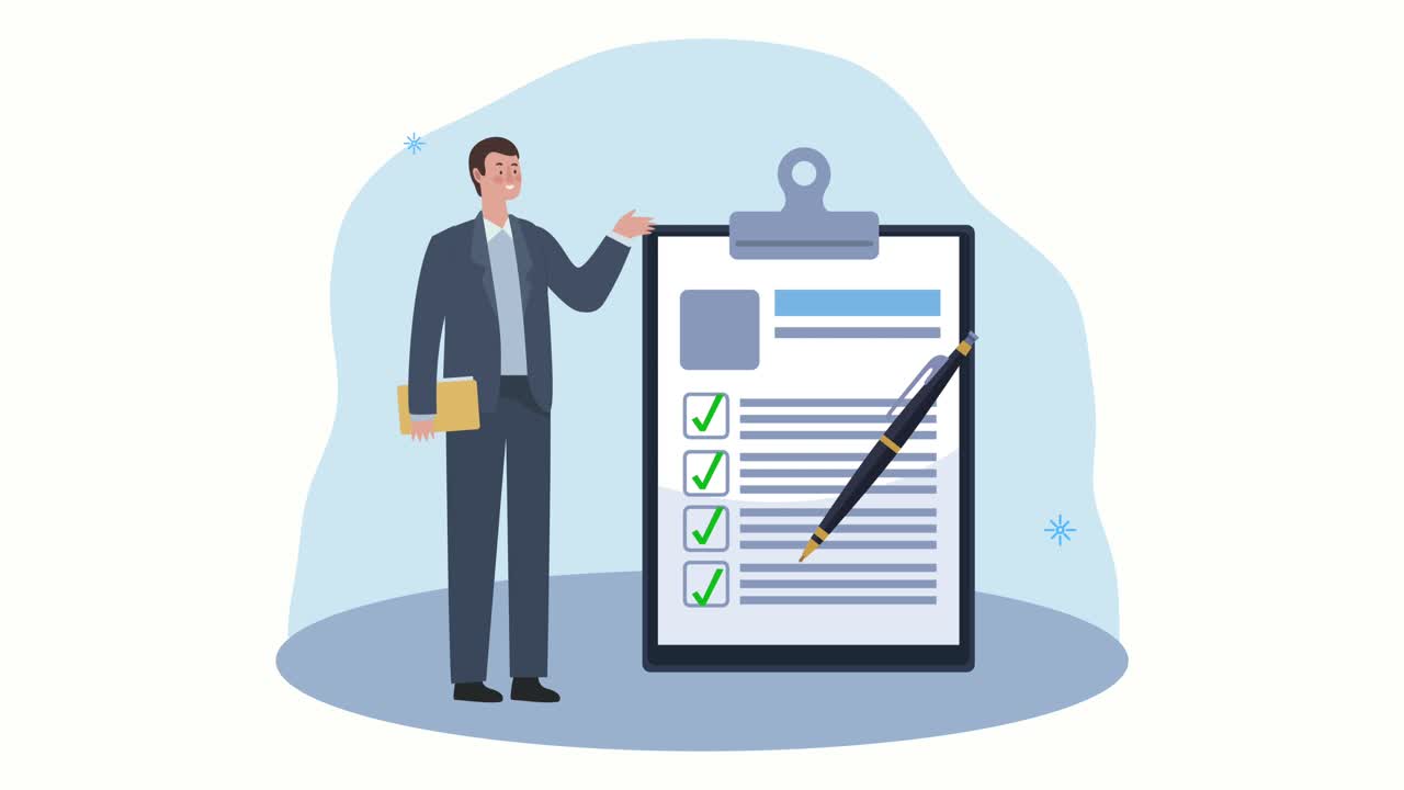 agente de servicios de seguros con póliza