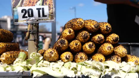 grilled corn at a street vendor