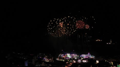 firework show new year eve celebration festival festivity colorful explosive