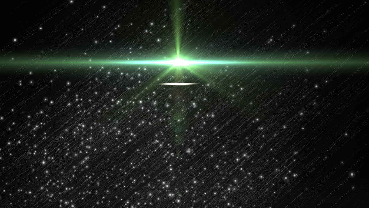 검은 바탕에 있는 빛의 흔적과 반점의 애니메이션