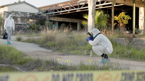 investigación de la escena del crimen