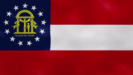 georgia densa tela de bandera ondulaciones, bucle de fondo