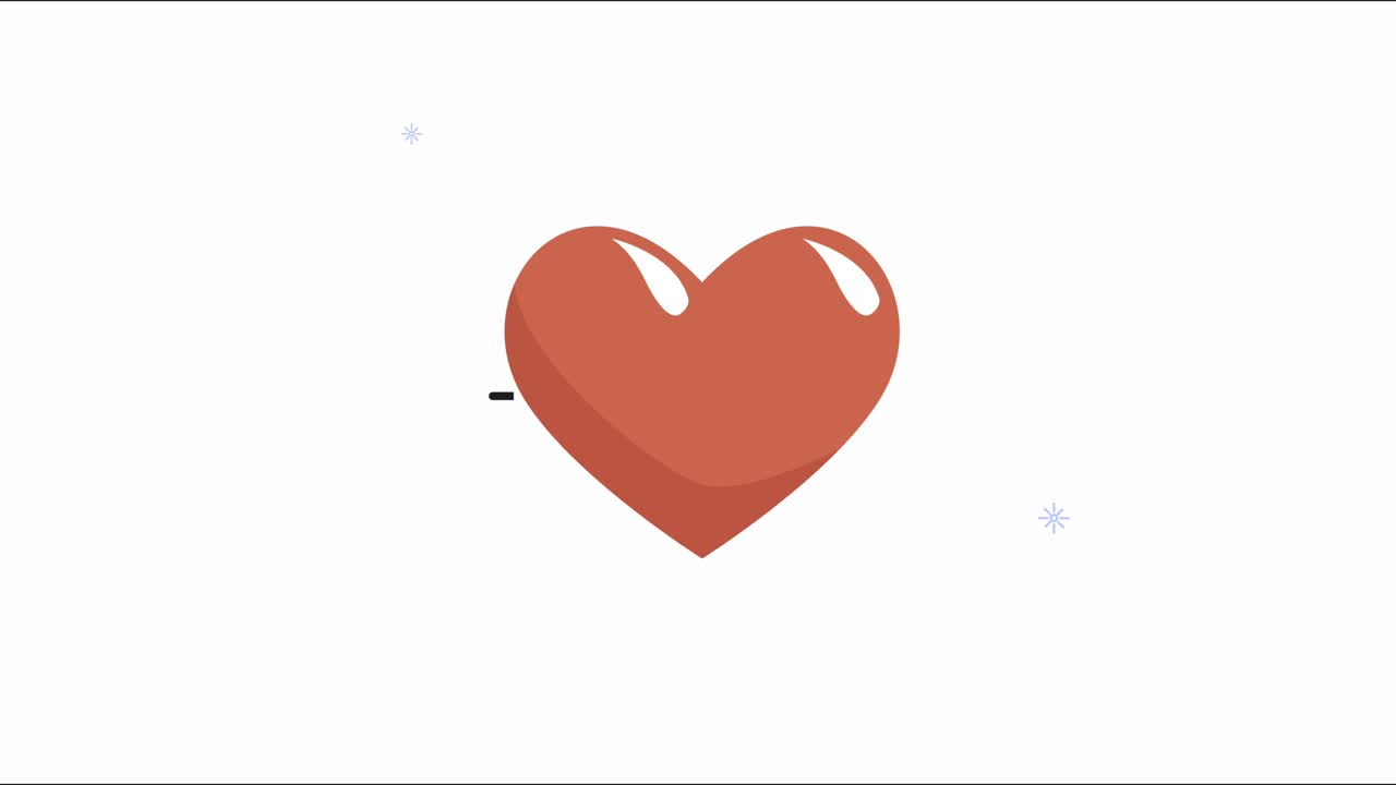 heart cardiology with heartbeat animation