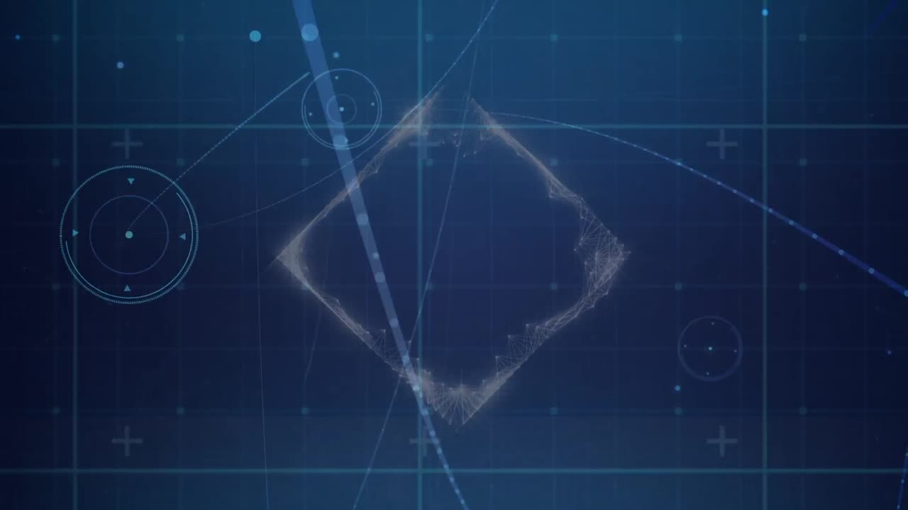 해군 공간에서 연결 네트워크와 광장의 애니메이션