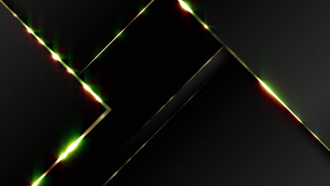 fondo geométrico abstracto negro y dorado