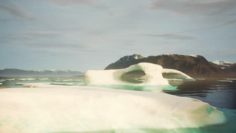 a large iceberg in the arctic