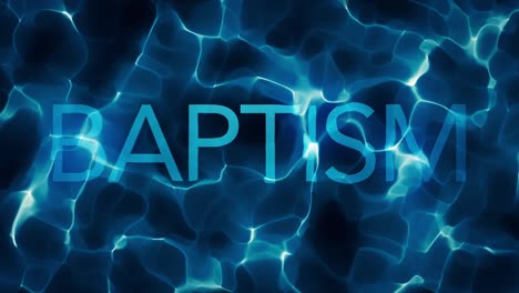 deep water baptism title water abstract loop