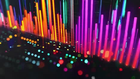 abstract colorful data visualization background