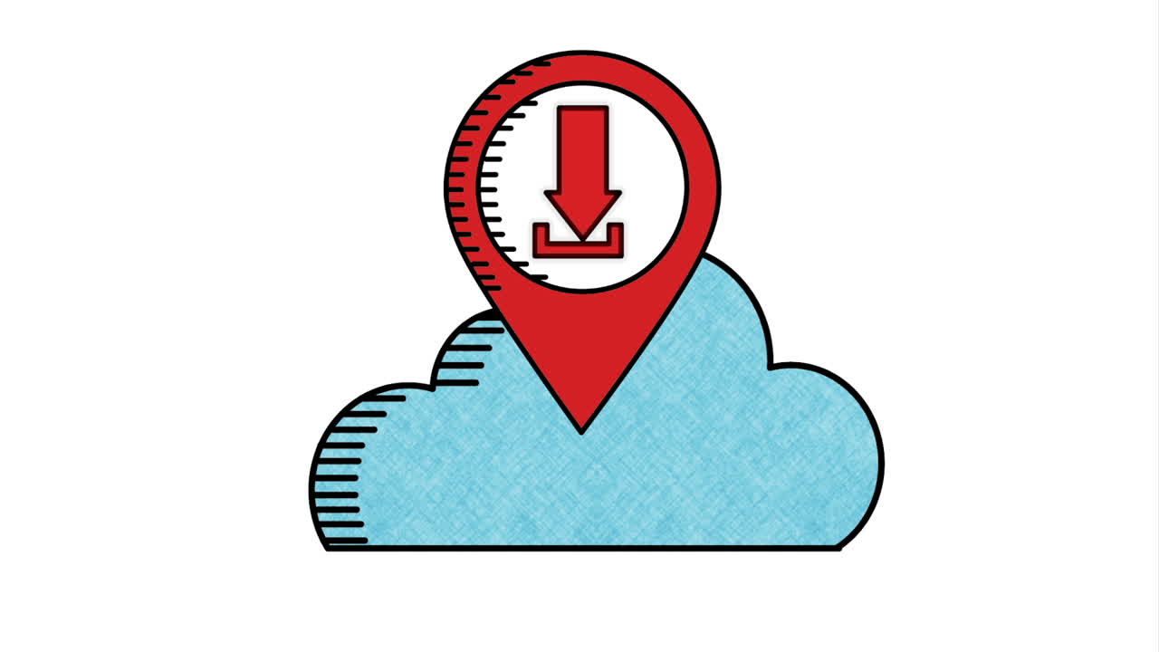 Download icon design, Video Animation