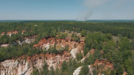 incredible drone footage of an enormous canyon on a bright sunny day