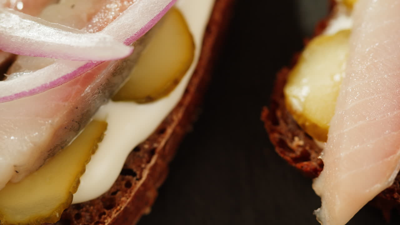 Open-faced Smoked Fish Sandwiches