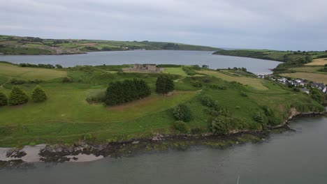 james fort kinsale ireland drone aerial view