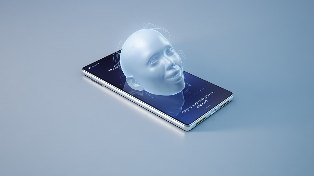 Smartphone with Virtual Face and Voice Assistant
