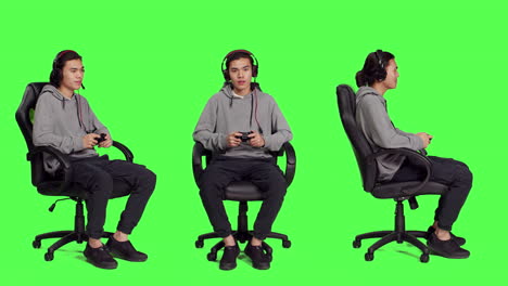 guy having fun with competition