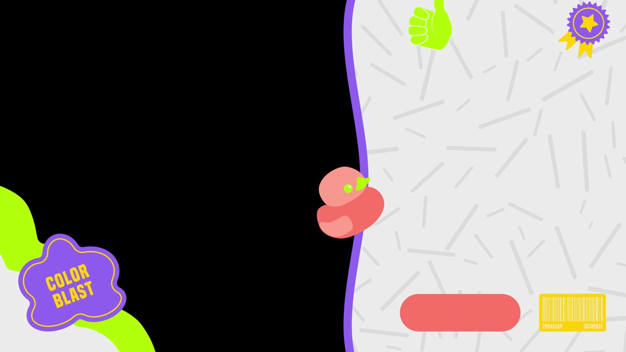 Animazione di interfaccia con cartoni animati giocosi