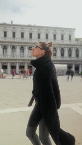 woman walking in venice