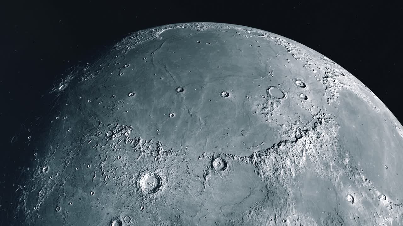 The Moon Establishing Shot - Northern Hemisphere