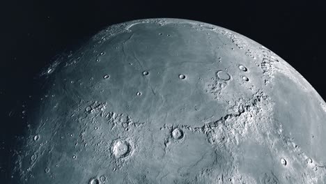 the moon establishing shot - northern hemisphere