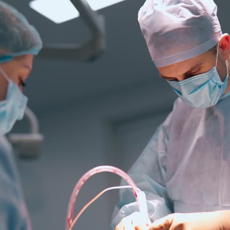 diverse team of professional surgeon