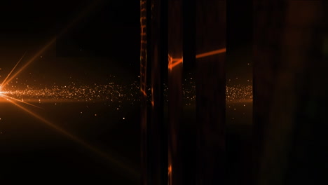 animation of light spots and shapes on black background