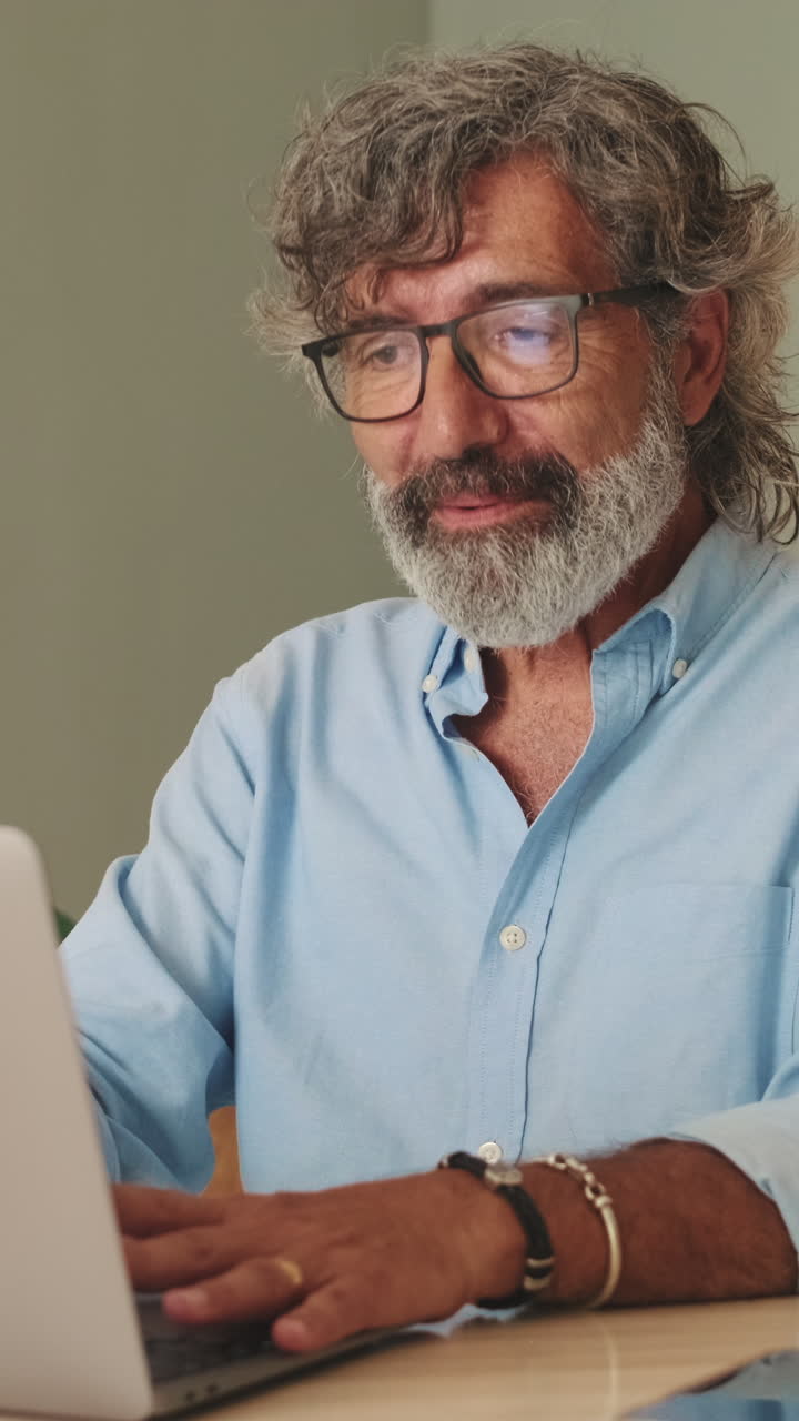 Man on a Video Call