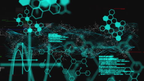 Animation-of-scientific-data-processing-over-dna-strand