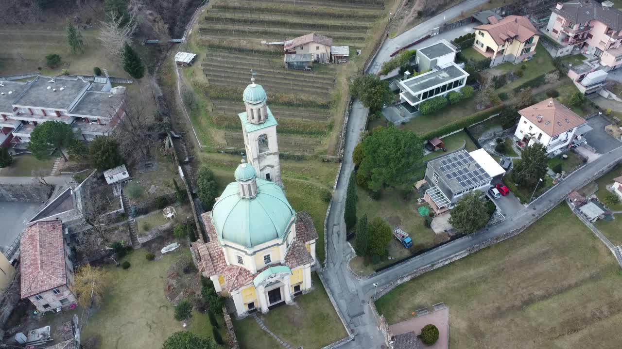 rodaje con drone del fantástico pueblo de capolago