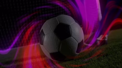 Animation-of-light-trails-over-male-soccer-player