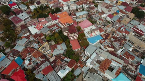 Vista-Aérea-De-La-Isla-De-Zanzíbar-En-Tanzania