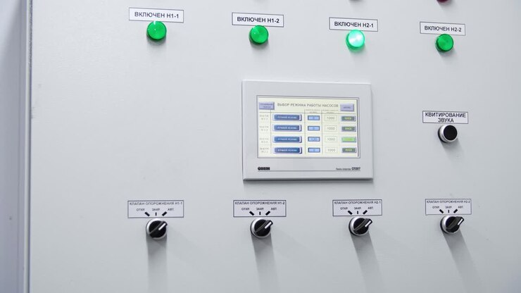 Industrial Control Panel with Operator