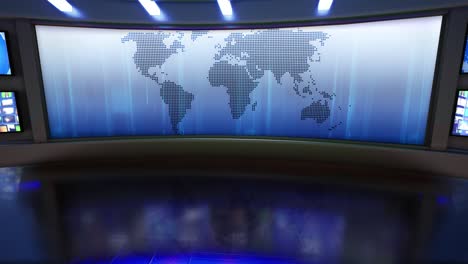 3d virtual news studio green screen background