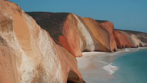 scenic cliffs and beach landscape