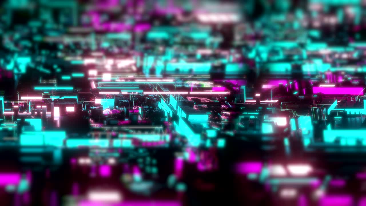 4k cyberpunk oscuro en el bucle de la vj