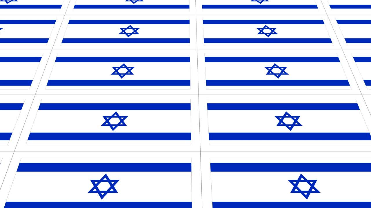 이스라엘 국기를 은 포스트카드