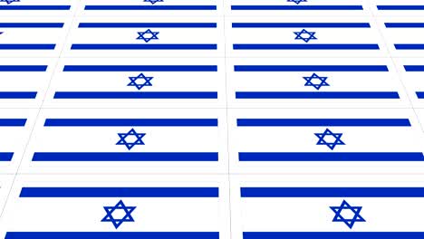 postcards with israel national flag looped