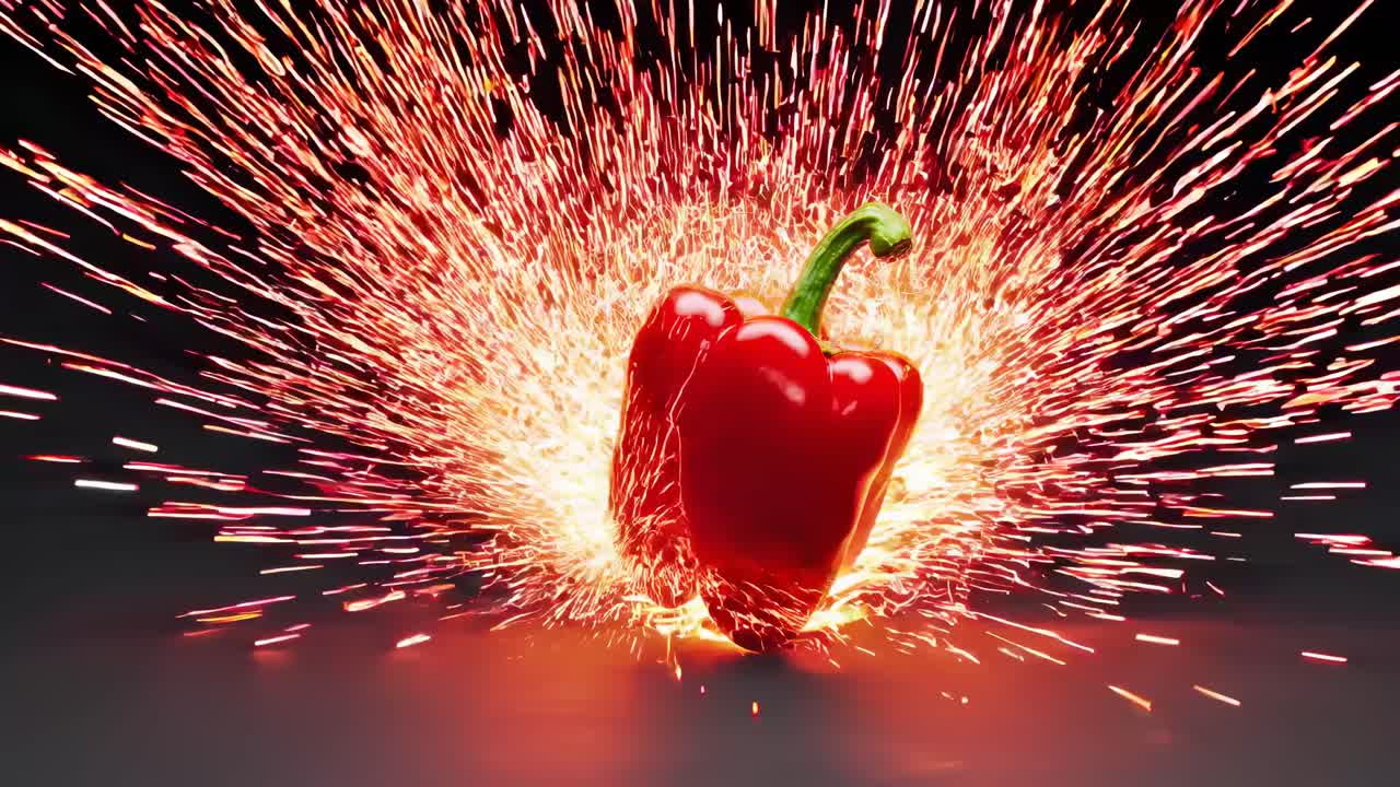 은 고추와 불꽃