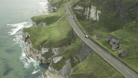 Road-touring-expedition-to-white-cliffs-Northern-Ireland-Portrush-town
