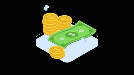 money and coins illustration